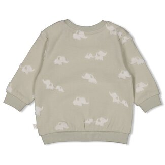 Feetje Feetje sweater ao - Elephant mint