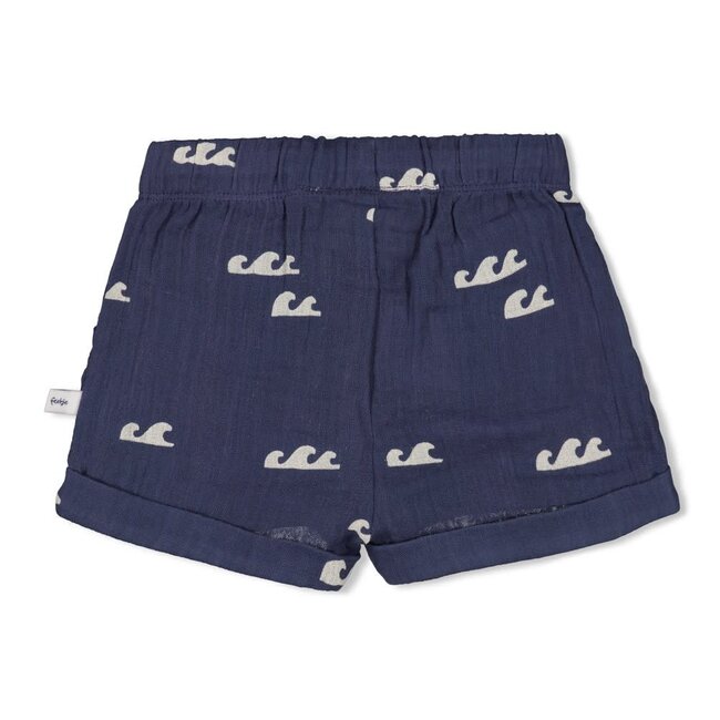 Feetje short mousseline aop - Summer Woven indigo