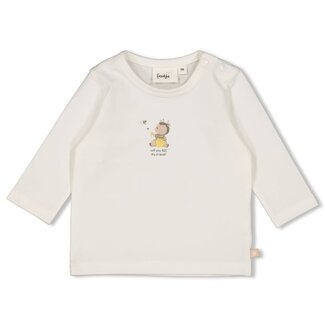 Feetje Feetje longsleeve - Honey Bear offwhite