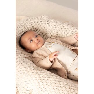 Feetje Feetje vestje gebreid - Honey Bear zand melange