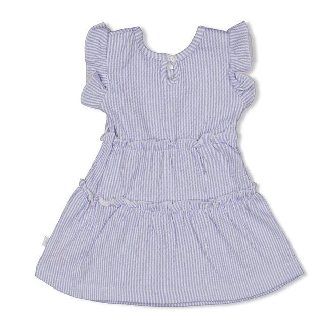 Feetje jurk crinkle streep k/m - Sea La Vie lavendel