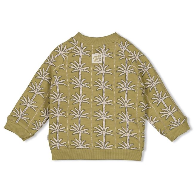 Feetje omkeerbaar bomberjack - Safari Savage groen