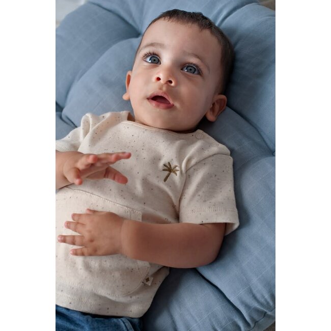 Feetje short jogg denim - Safari Savage l.blauw denim