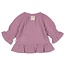 Feetje longsleeve ruches mousseline - Flower Ranch violet