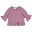 Feetje longsleeve ruches mousseline - Flower Ranch violet