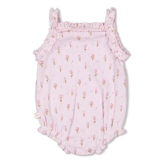 Feetje Feetje romper pointelle rib aop - Flower Ranch lila