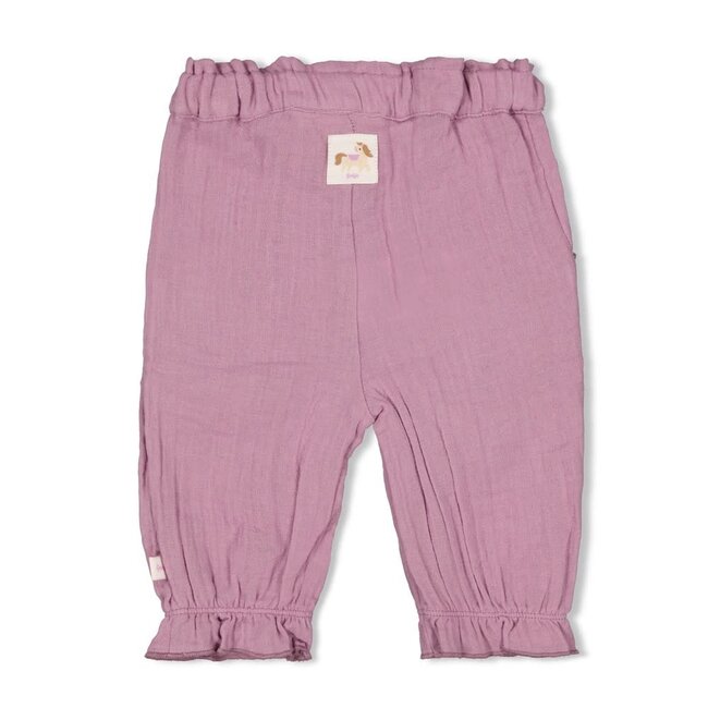 Feetje broek mousseline - Flower Ranch violet