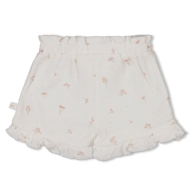 Feetje short crinkle ruches aop - Delicate Flower offwhite