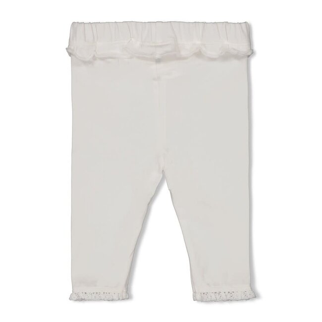 Feetje legging - Delicate Flower offwhite