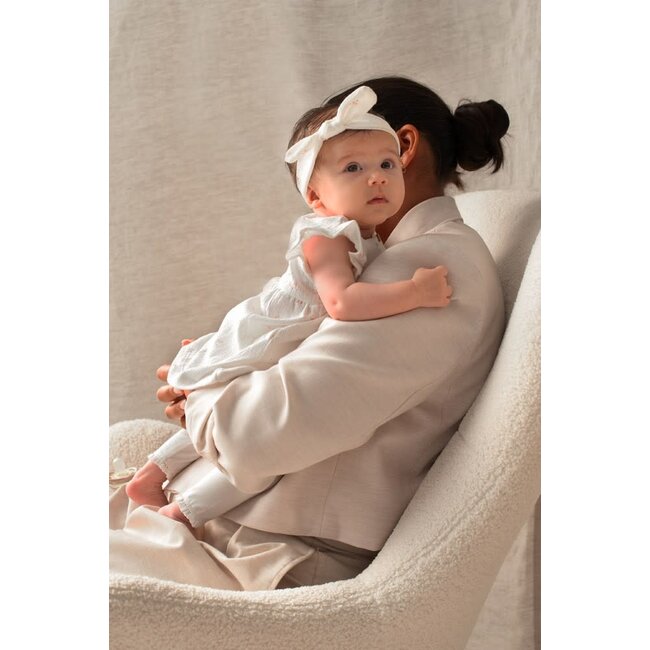 Feetje legging - Delicate Flower offwhite