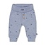 Feetje broek rib aop - Blue Ocean blauw melange