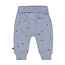 Feetje broek rib aop - Blue Ocean blauw melange
