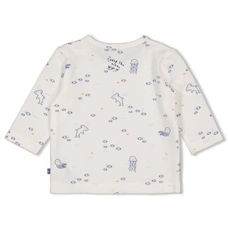 Feetje Feetje longsleeve aop - Blue Ocean offwhite