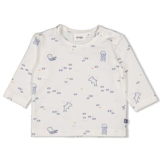 Feetje Feetje longsleeve aop - Blue Ocean offwhite