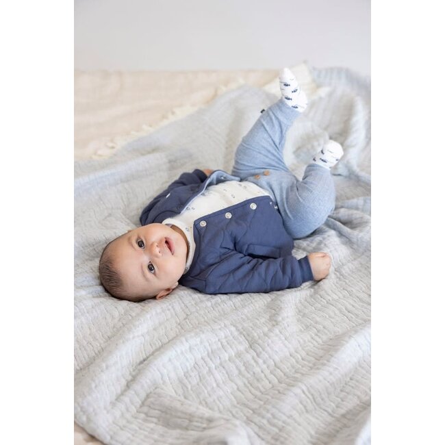 Feetje longsleeve aop - Blue Ocean offwhite