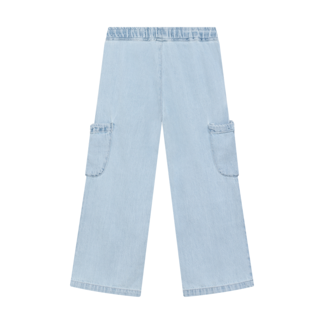 Daily7 light weight denim pants light denim blue