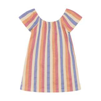 Daily7 Daily7 dress striped  heather rose
