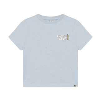 Daily7 Daily7 t-shirt backprint celestial blue