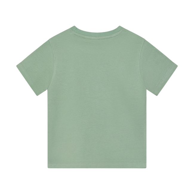 Daily7 t-shirt basic badge green milieu