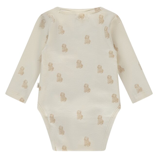 Babyface a tiny story baby romper long sleeve ecru