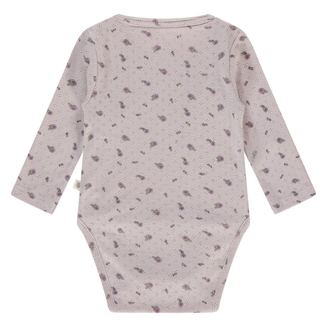 Babyface a tiny story baby romper long sleeve light mauve