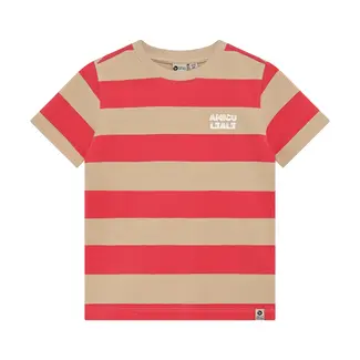 Daily7 Daily7 t-shirt big stripe chrysanthemum