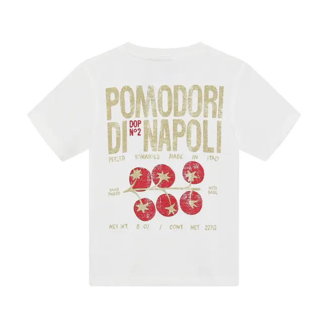 Daily7 t-shirt backprint  egret