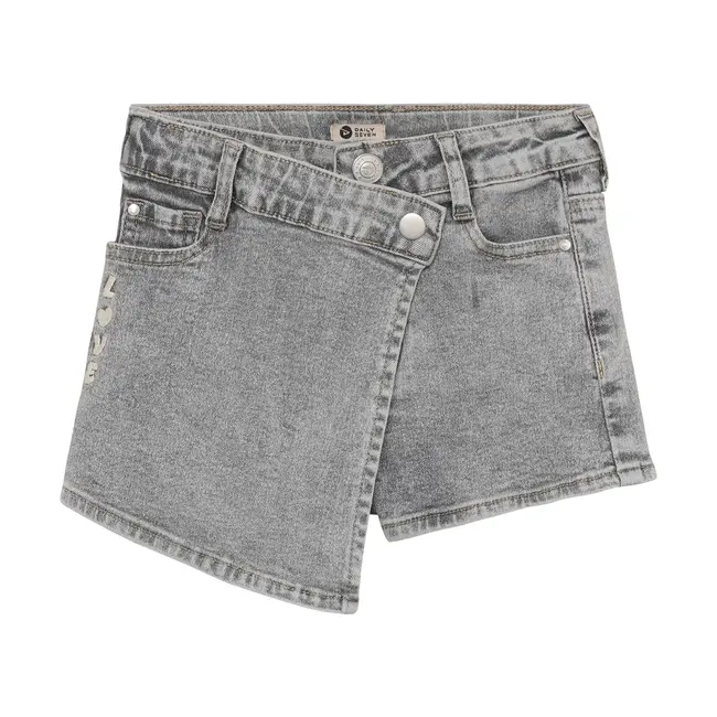 Daily7 denim skorts grey denim