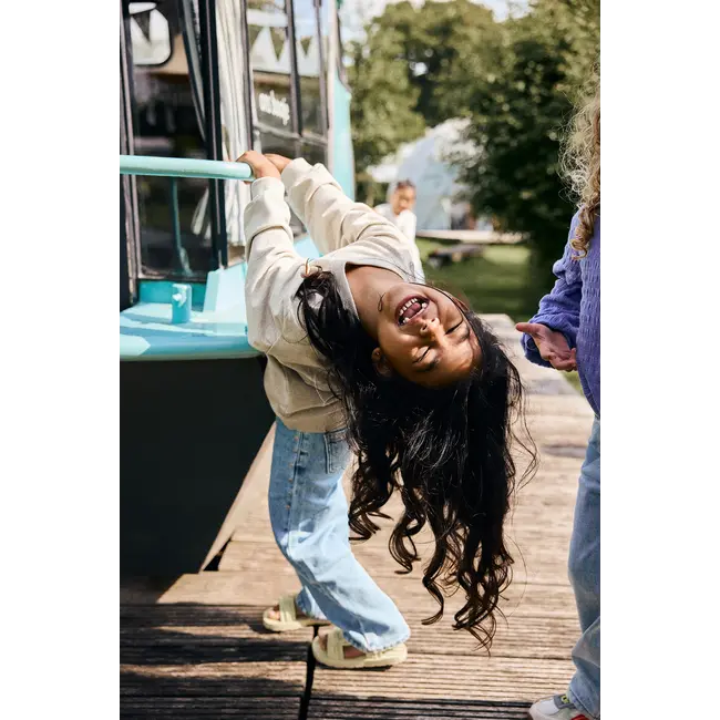 Daily7 denim wide fit studs blue denim