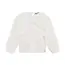 Daily7 t-shirt longsleeve ruffle egret