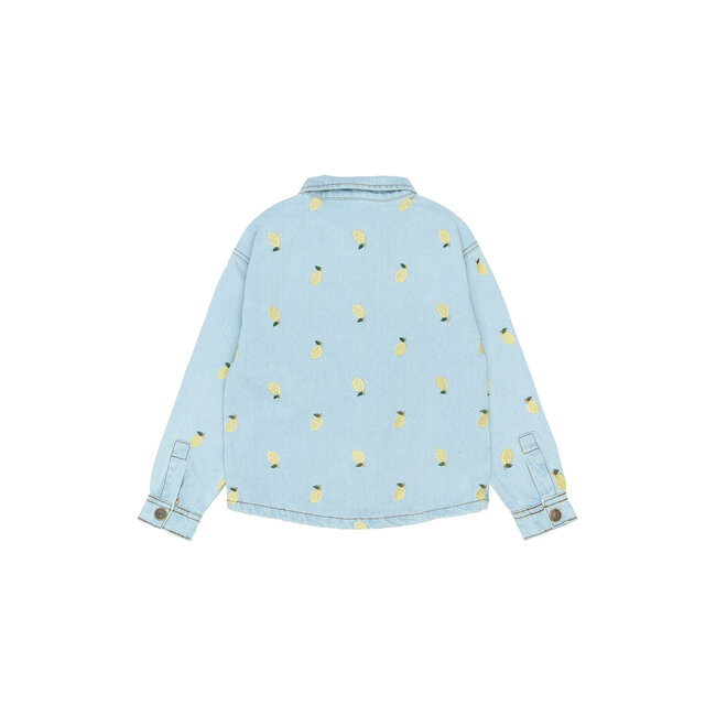 The New blouse Sia light blue denim emb