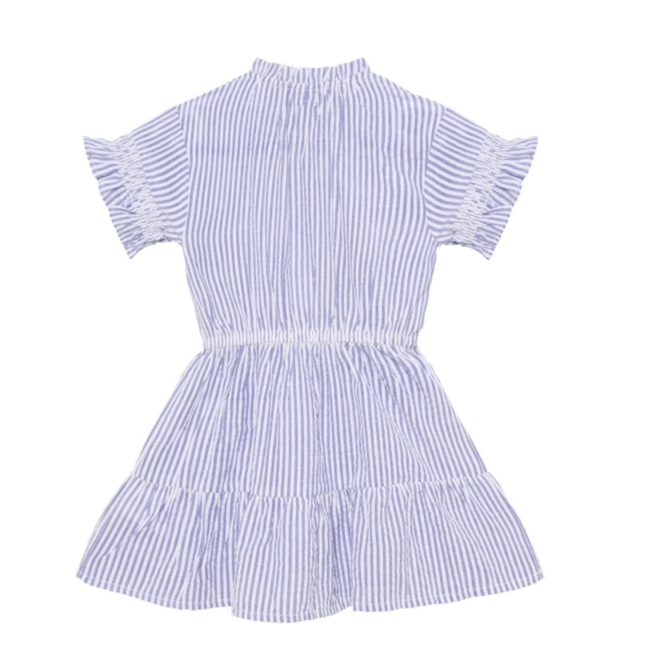 Daily7 dress stripe ruffle lolite