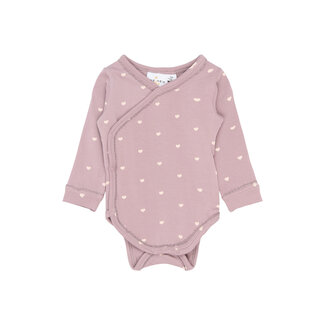 The New Siblings The New Siblings overslag romper Nova sea fog aop