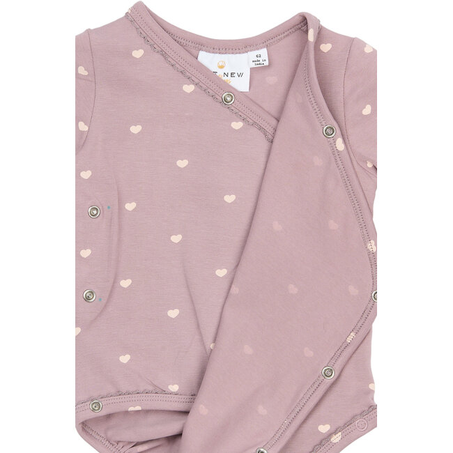 The New Siblings overslag romper Nova sea fog aop