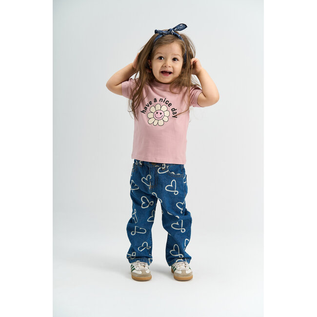 The New Siblings shirt Sille silver pink