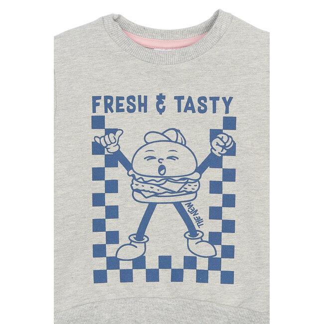 The New Siblings sweatshirts Samy light grey melange