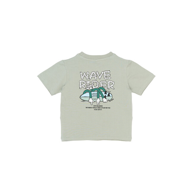 The New Siblings shirt Sigurd aqua gray