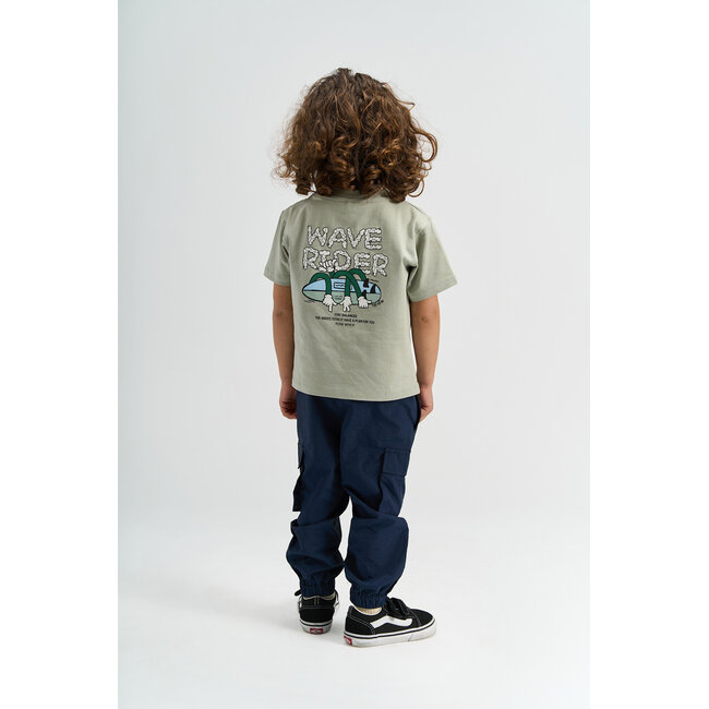 The New Siblings shirt Sigurd aqua gray