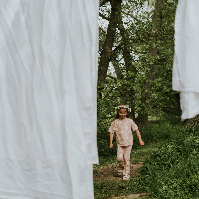 Koko Noko broek flared smokey pink