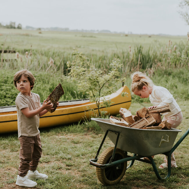 Koko Noko t-shirt long back sand