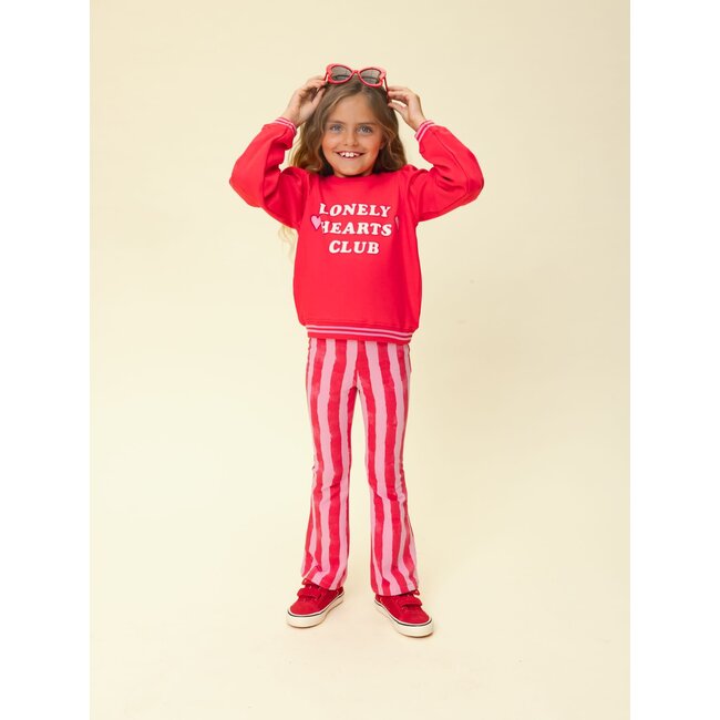 Looxs little striped flaired sweat pants stripe