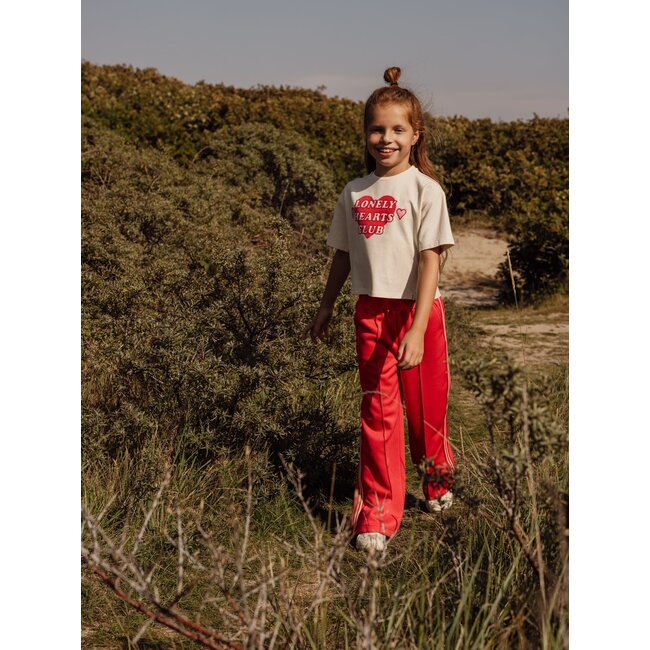 Looxs little sporty sweat pants poppy red