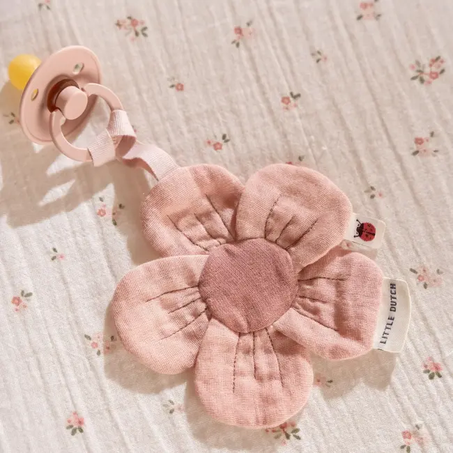 Little Dutch Speendoekje Roze bloem Fairy garden