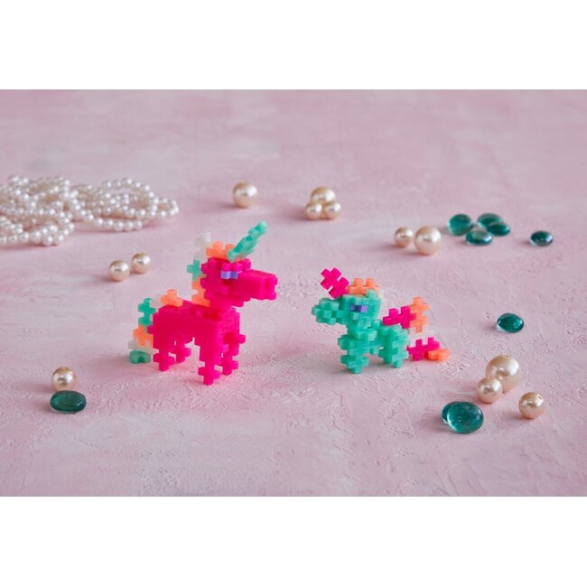Plus Plus Tube - Pearl Unicorns (100 stukjes)