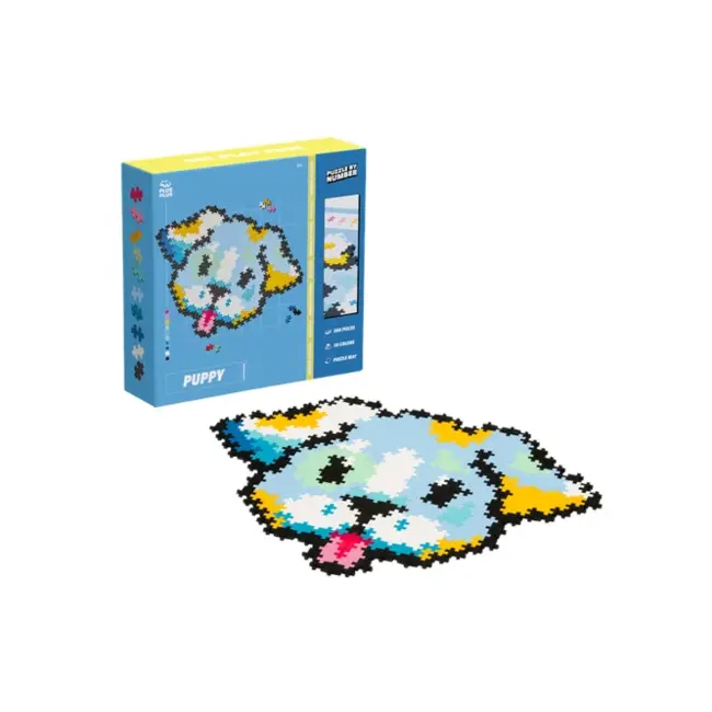 Plus Plus - Puzzle By Number Puppy 500 stukjes