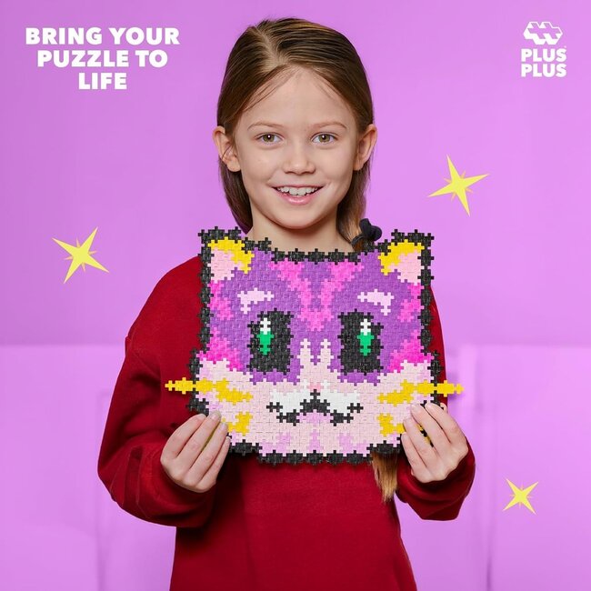 Plus Plus - Puzzle By Number Kat 500 stukjes