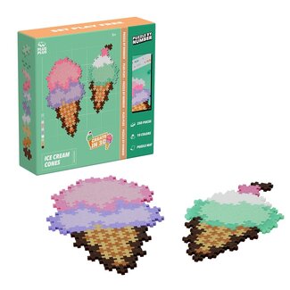 Plus Plus Plus Plus - Puzzle By Number Ice Cream Cones 250 stukjes