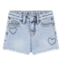Daily7 denim shorts heart blue denim