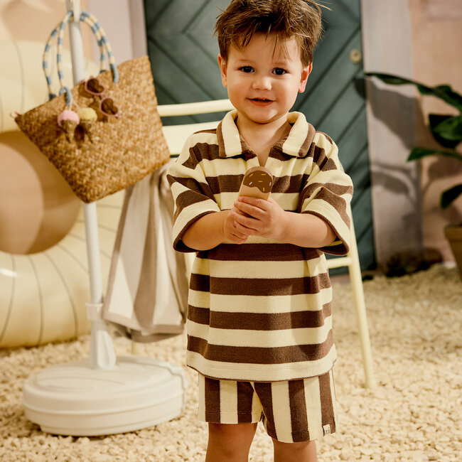 Z8 mini polo Louie silly citron / nutshell