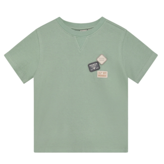 Daily7 Daily7 t-shirt basic badge green milieu